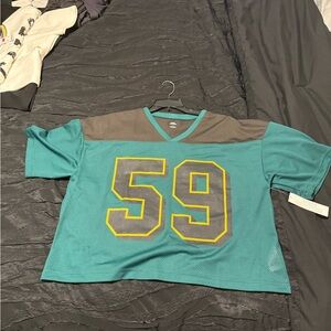 Teal and Gray Kids Sports Jersey